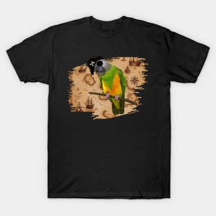 Pirate Map  Senegal Parrot T-Shirt